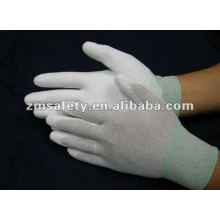 ESD Carbon Fiber PU Palm Fit Antistatic Glove